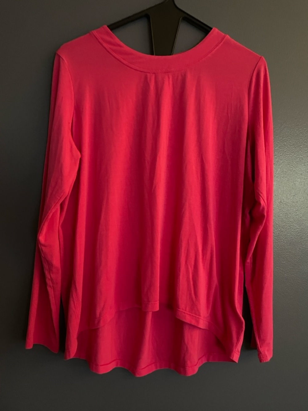 Athleta Long Sleeve Scoop Neck Top - Hot Pink